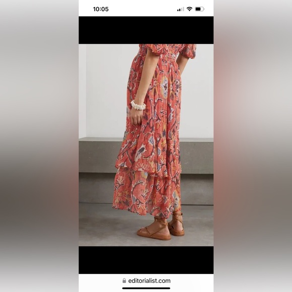 HANNAH ARTWEAR Mira Floral Print Maxi Skirt Boho Chic Bergdorf Goodman S 1 - Picture 2 of 9